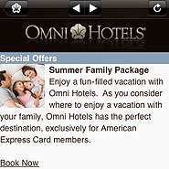Omni Hotels distributes special offers via the iPhone app