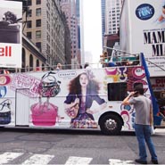 Vector Media uses double-decker buses for out of home advertisements