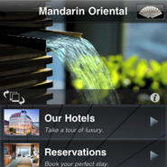 Mandarin Oriental's iPhone app