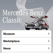 The Mercedes-Benz Classic iPhone application