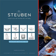 A Steuben Glass landing page from the brand's VIVmag campaign