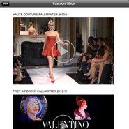 Valentino's iPad application