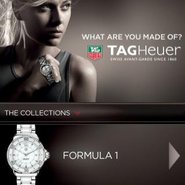 Mobile landing page for Tag Heuer's QR code campaign