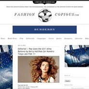 Burberry ad units on the Fashion Copious blog