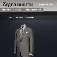 Zegna's ecommerce Web site