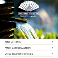 Mandarin Oriental is experiencing much success with its mobile site