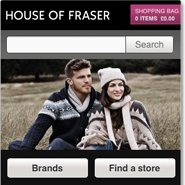 House of Fraser mobile site