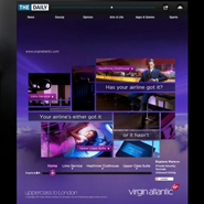 The Virgin Atlantic rich media ad on News Corp.'s The Daily iPad publication