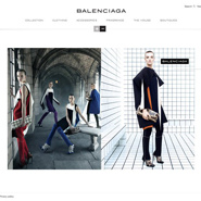 The new Balenciaga Web site