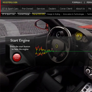Ferrari's engine can be heard online