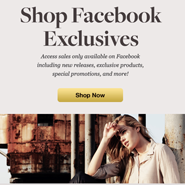 Gilt Groupe's Facebook page has added benefits
