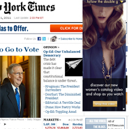 Gucci's banner ad for its click-to-buy video on NYTimes.com