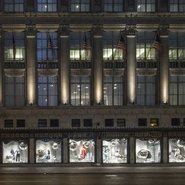 Dior's window display at Saks Fifth Avenue