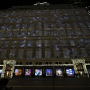The exterior of Saks Fifth Avenue, Holiday 2012