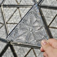 Waterford Crystal triangle panel for New Year's Eve Ball