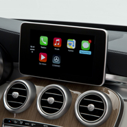 Apple CarPlay in a Mercedes-Benz
