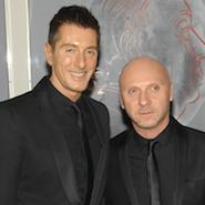 From left, Stefano Gabbana and Domenico Dolce