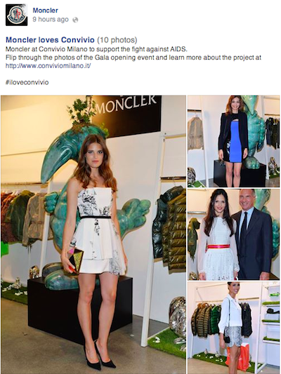 Moncler Convivio Facebook