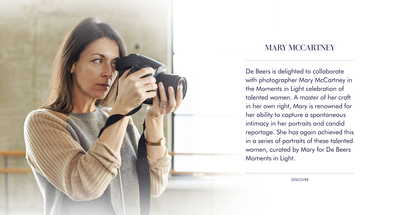 debeers.moments in light mary mccartney