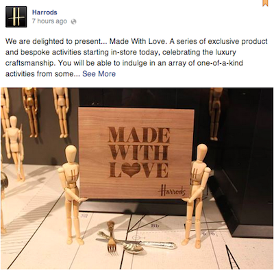 Harrods Made With Love Facebook