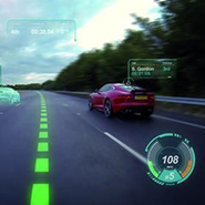 Jaguar's virtual windscreen concept