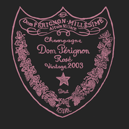 Dom Pérignon Rosé 2003 label 