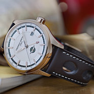 Frédérique Constant's Austin Healey watch in rose gold