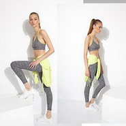 Promotional image for Saks' activewear