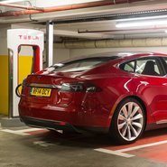 Tesla charging station in London 