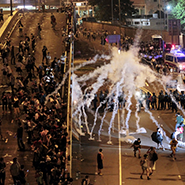Hong Kong protests courtesy of the Associated Press / Wally Santana