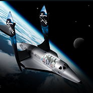 Virgin Galactic illustration approximating space flight