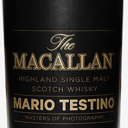 Label of The Macallan's Mario Testino bottle 