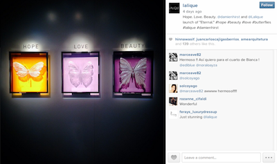 Lalique Damien Hirst Insta