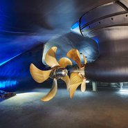 Propellers of Feadship's hybrid yacht  