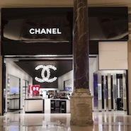 Exterior of Chanel Las Vegas boutique at the Forum Shops at Caesars