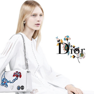 Dior spring/summer 2015 campaign image featuring the Diorama bag