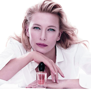 Cate Blanchett models for the Giorgio Armani Si print campaign