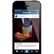 Sponsored posts from ice cream brand Ben and Jerry's on Instagram