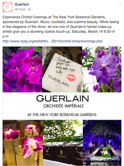 Guerlain Orchid Evenings Facebook