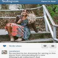 Lord & Taylor promoted hashtag on Instagram