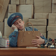 Video still from Prada's "The Postman Dreams"