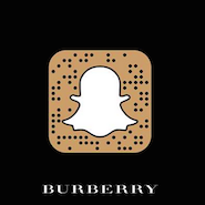 Burberry customized the Snapchat ghost