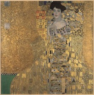 Gustav Klimt's Adele Bloch-Bauer I as seen on Aerin's Facebook page