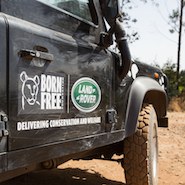 Land Rover has a longstanding partnership with Born Free