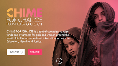 gucci.chime for change web