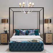 LuxDeco bedroom look from Style Evolution series