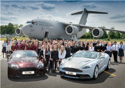 Aston Martin teams with RAF to inspire female students