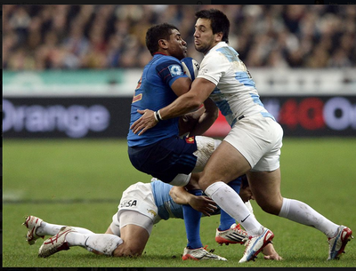 Rugby collision courtesy of World Rugby Cup
