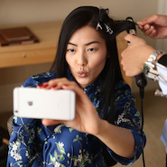 Chinese model Liu Wen in Michael Kors; the brand's WeChat platform gets to know consumers as individuals
