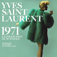 Yves Saint Laurent "Scandal" exhibit poster 